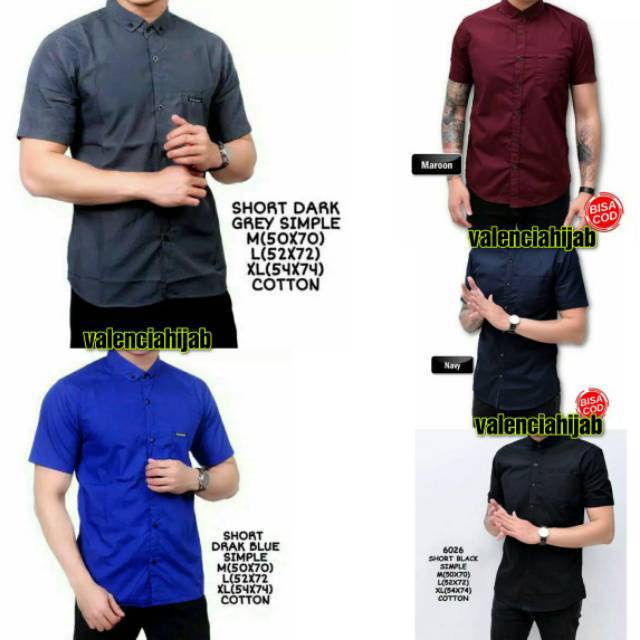 Kemeja Pria Boyi Top Man Lengan Pendek Casual