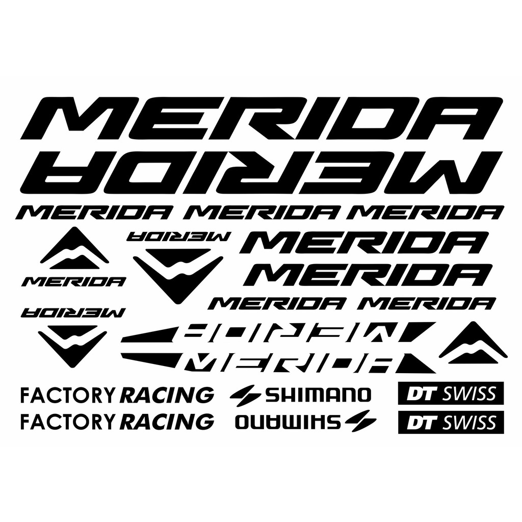 Cutting Sticker Sepeda Merida Sepeda Gunung, Sticker Sepeda MTB 21 Pcs Sesuai Gambar