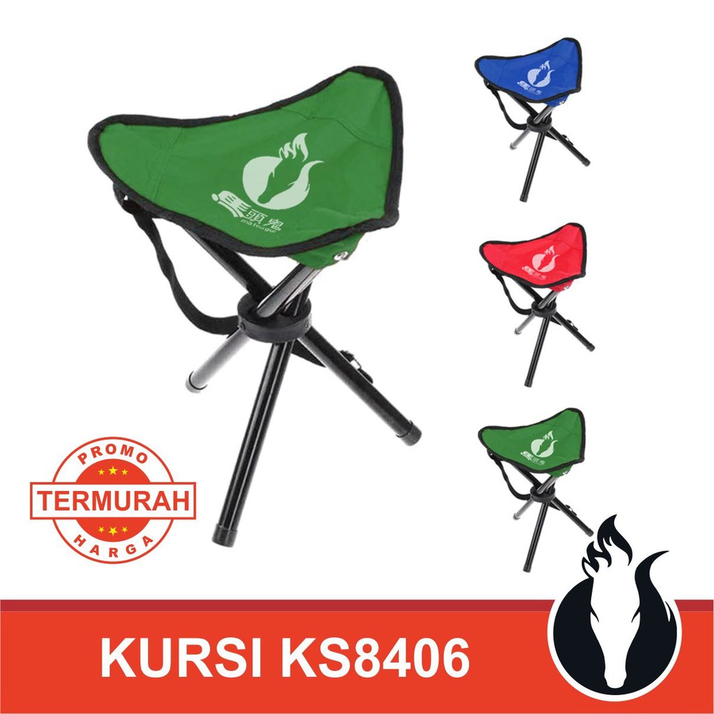  Kursi  Lipat  Mancing Outdoor Matougui Portable  Chair 3 Kaki 