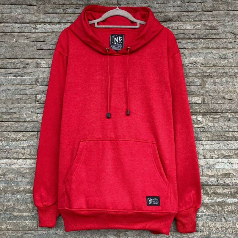 Hoodie Sweater Polos Unisex Premium Distro Merah Cabe