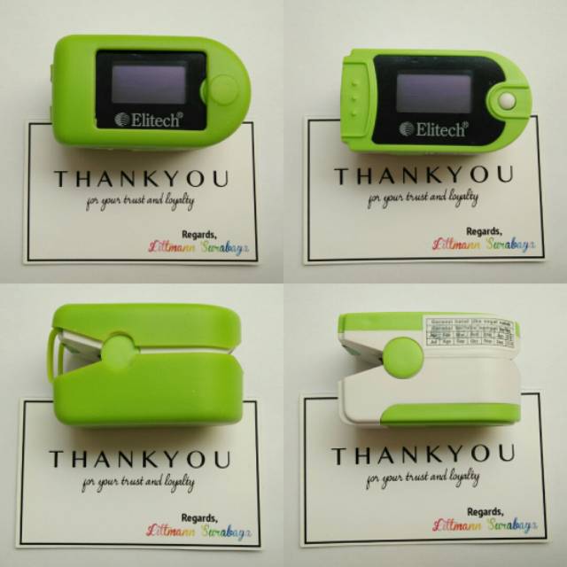 Oxymetri Fox 1 Elitech Hijau Green Oximetry Original Garansi Resmi