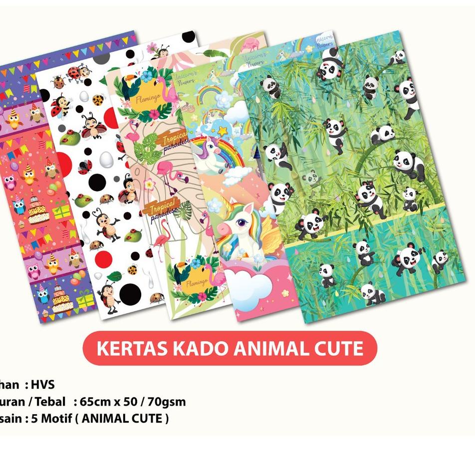 

☀ Apazada - [50PCS] Kertas Kado Grosir Murah Motif Mix / Bungkus Kado Untuk Pengiriman Hadiah Bisa ☈