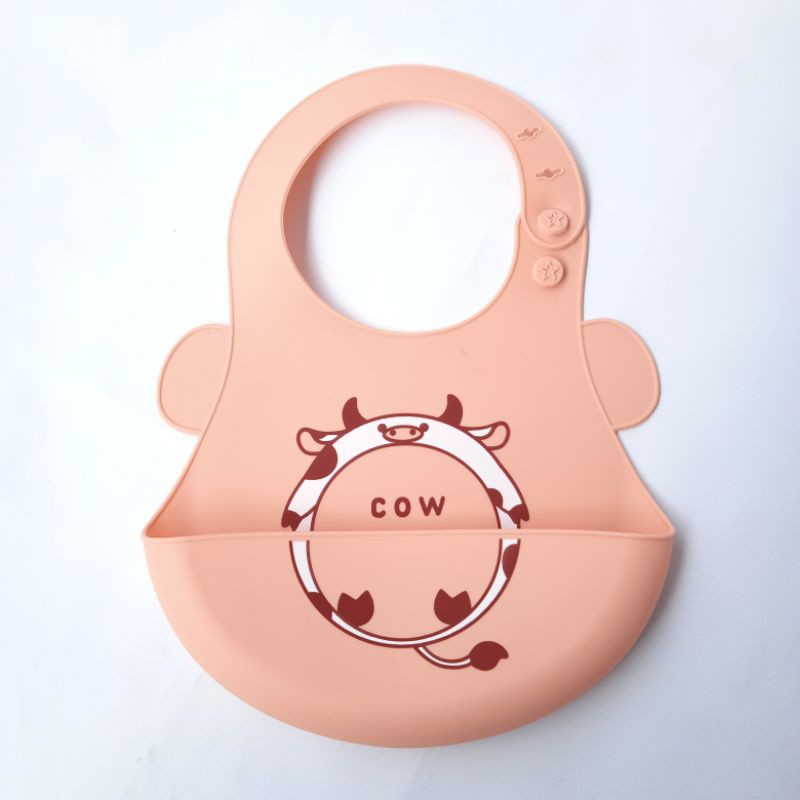 Celemek Makan Bayi Baby BIB Slabber Full Silikon silicone lembut