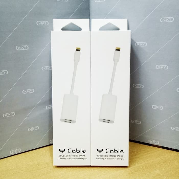 Converter Iphone Lightning To Dual Lightning Y kabel For Iphone