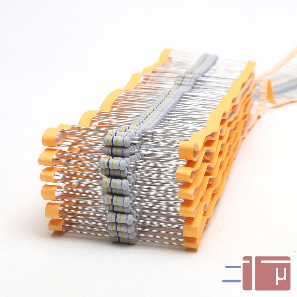 x10 Resistor 470K 1W Metal Oxide 5% Taiwan Kaki Tembaga