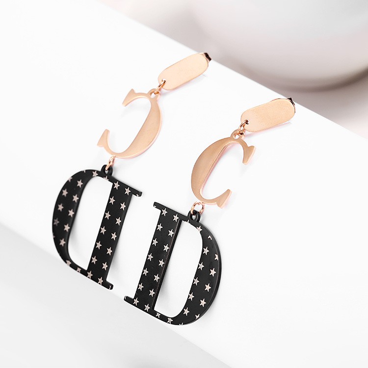 Anting Titanium Import Kpop Kdrama Korea Premium Rosegold - BE355