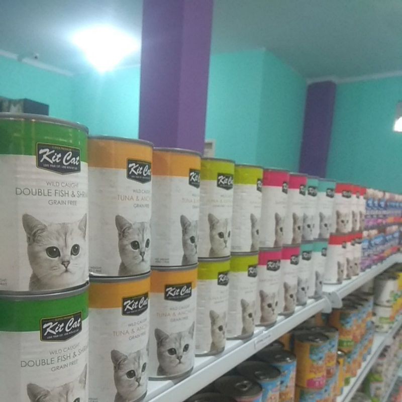 Kit Cat Kaleng 400gram All Varian Makanan Kucing Basah Murah