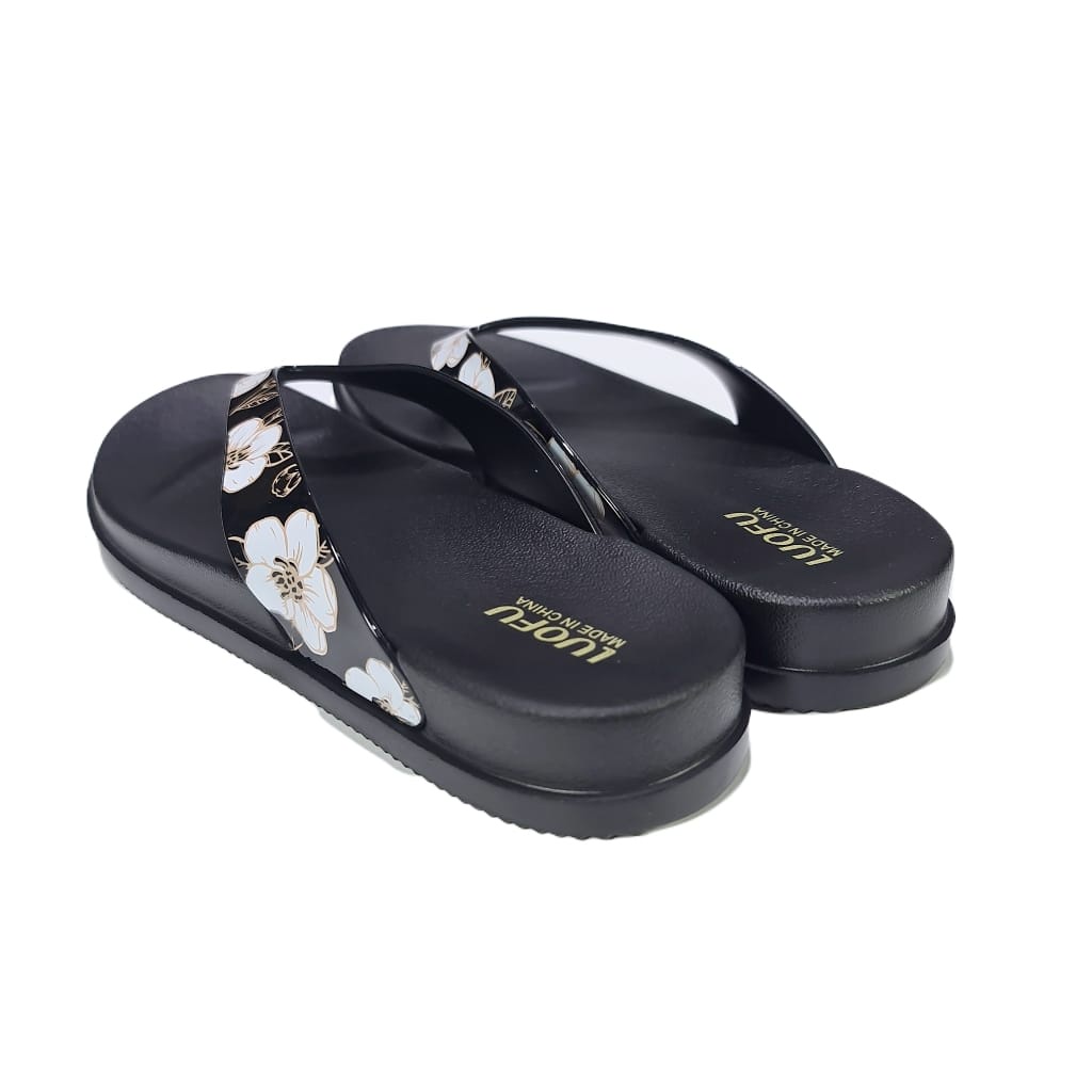 Jelly sandal wanita jepit luofu sendal japit cewek karet import E7164E18