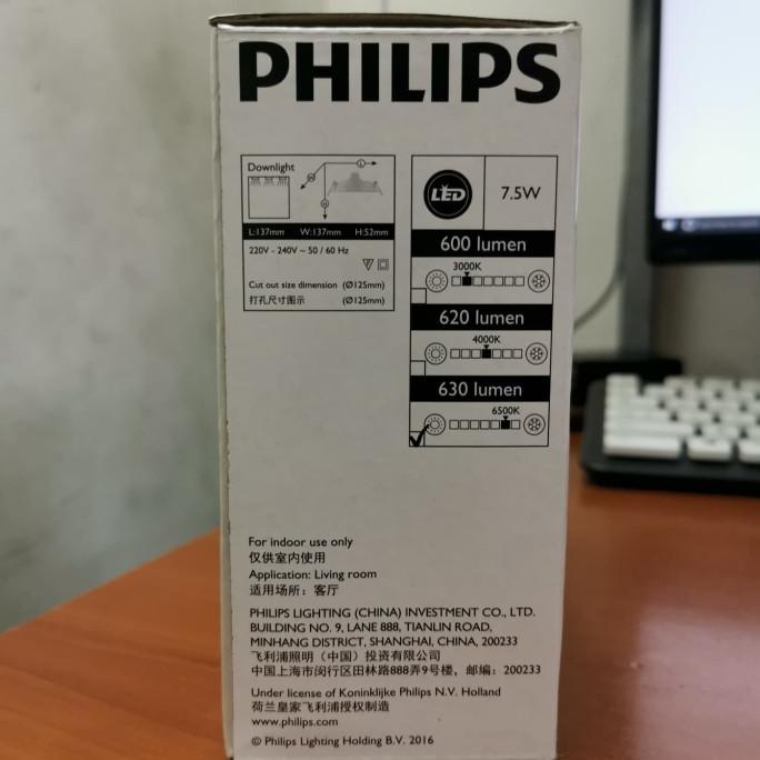 Lampu DownLight Led Philips Eridani 59262 7.5w 4Inch