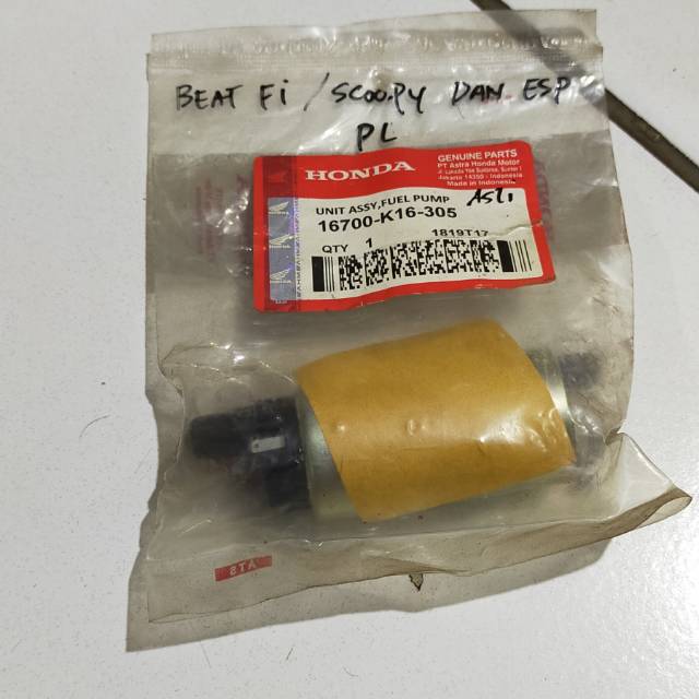 ROTAK DINAMO FUEL PUMP BEAT F1 BEAT ESP SCOOPY SPACY AHM 16700 K16 305 ORIGINAL