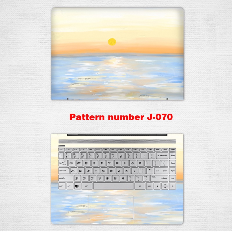 2 Pcs Stiker Pelindung Laptop Notebook Motif Pemandangan Dengan Perekat Ukuran 12 13 14 15.6 Inch ASUS ROG GL551 GL552 E203M Zenbook3U