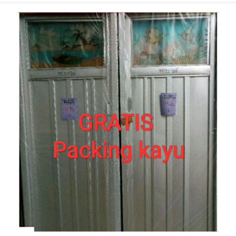 Pintu Kamar Mandi Galvalum ECO Kaca Motif Gambar View Panorama