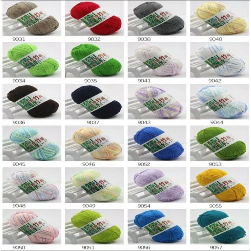 (9025 - 9049) Benang rajut katun bambu