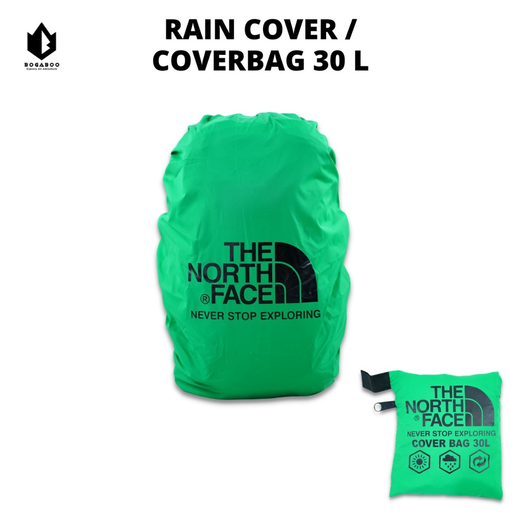 Bisa COD Cover Bag 30 Liter TNF - Cover Bag - Pelindug Tas