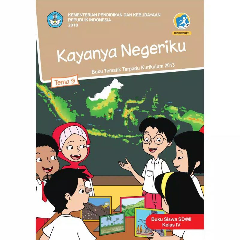 PAKET BUKU TEMATIK KELAS 4 SD TEMA 6 7 8 9 KURIKULUM 2013 REVISI KEMENDIKBUD