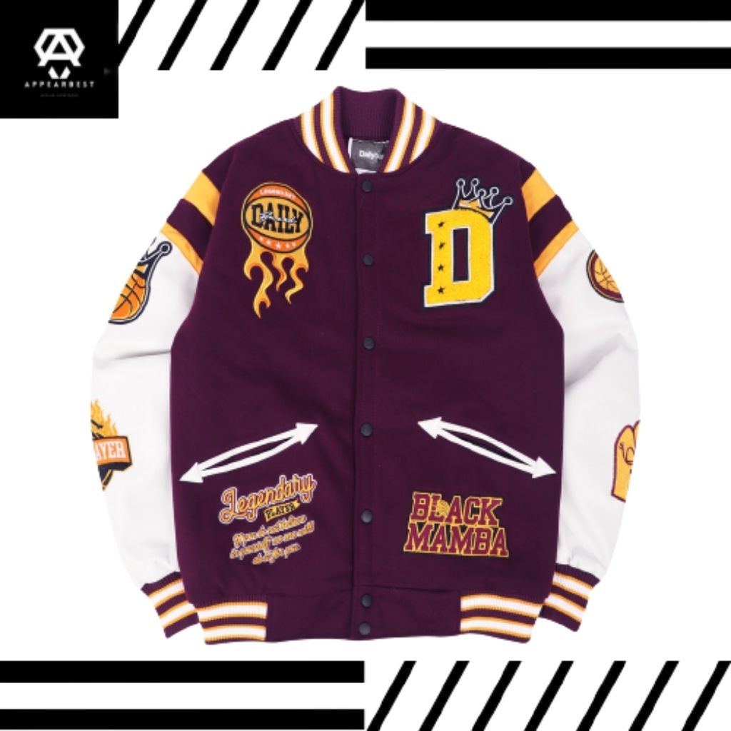 Jaket Varsity Baseball - Legendary - Varsity Jacket - Jaket Varsity Murah Oiginal