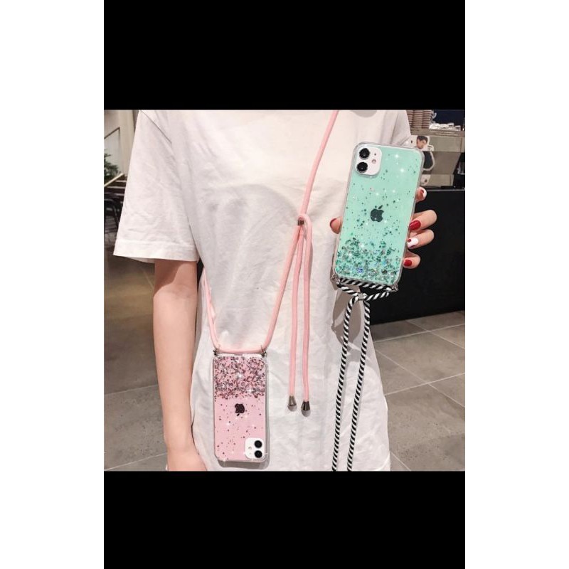 VIVO Y91/Y93/Y95/Y12/Y15/Y17/Y12i/Y30/Y50/Y20/Y20i SOFT JELLY CASE GLITER TALI MEWAH NAGITA CLEAR