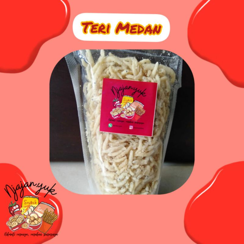 Teri Medan 100g,lauk pauk siap saji,makanan ringan,jajanan ringan