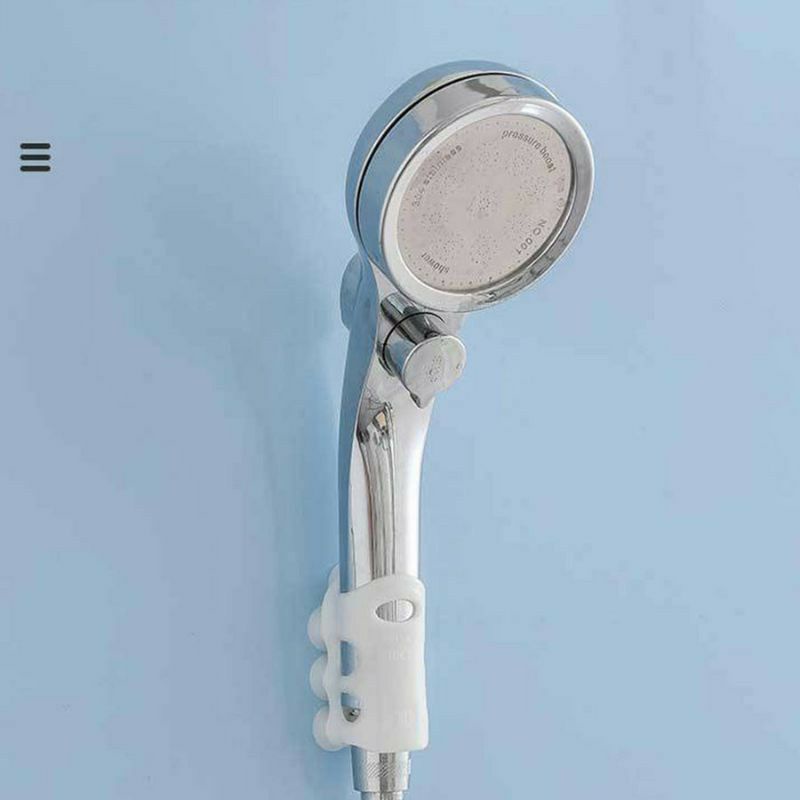 TGM - Tempelan gantungan holder gagang shower selang kran air silicon / holder shower tempel silikon