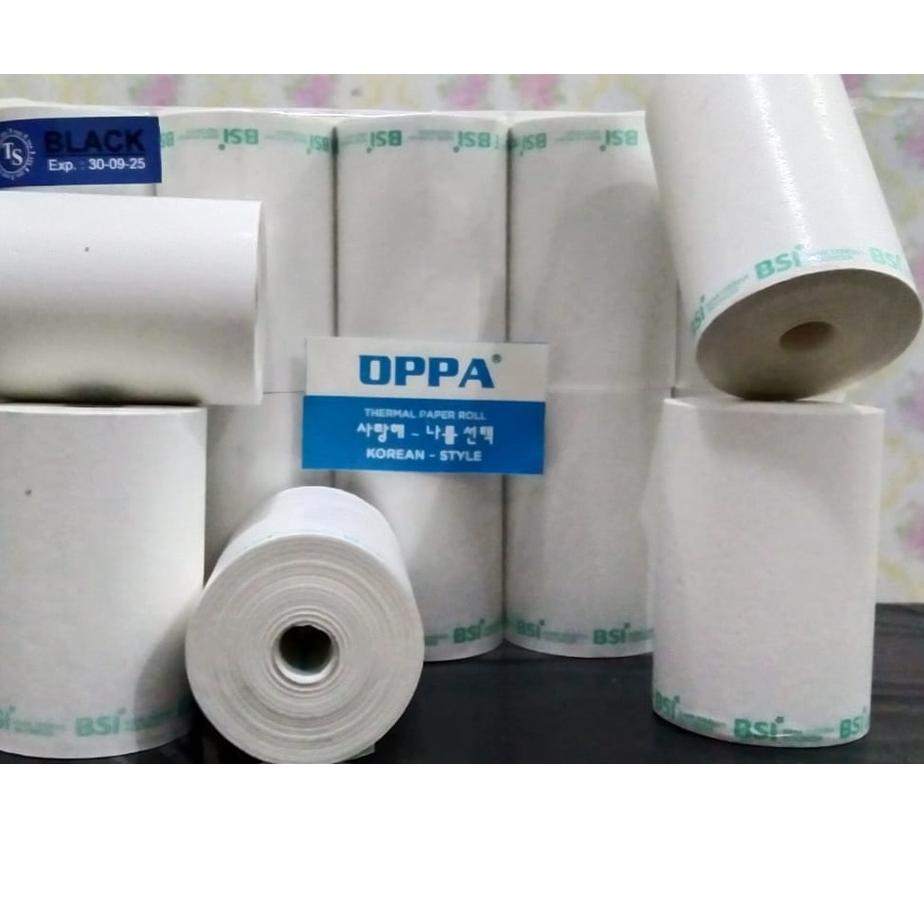 

[PRODUK Z9NSS] 10 Roll - Kertas thermal BNI, Mandiri, Polos 57x38 mm, BRI 57x33 mm, Permata, OVO, DKI 57x40 mm IVZ