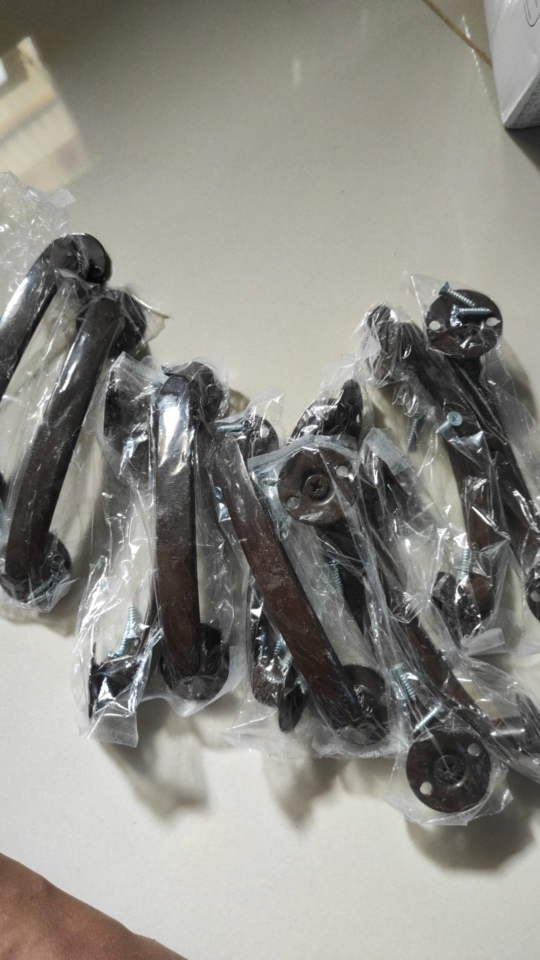 Handle Gagang Tarikan Kunci Pintu 12 Cm Alumunium Nium Laci Lemari Kicenset Etalase Bulan Cet Powder