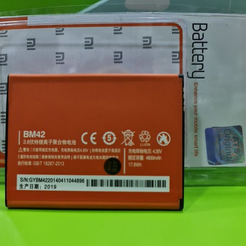 batterai battery batrai baterai Redmi note BM42