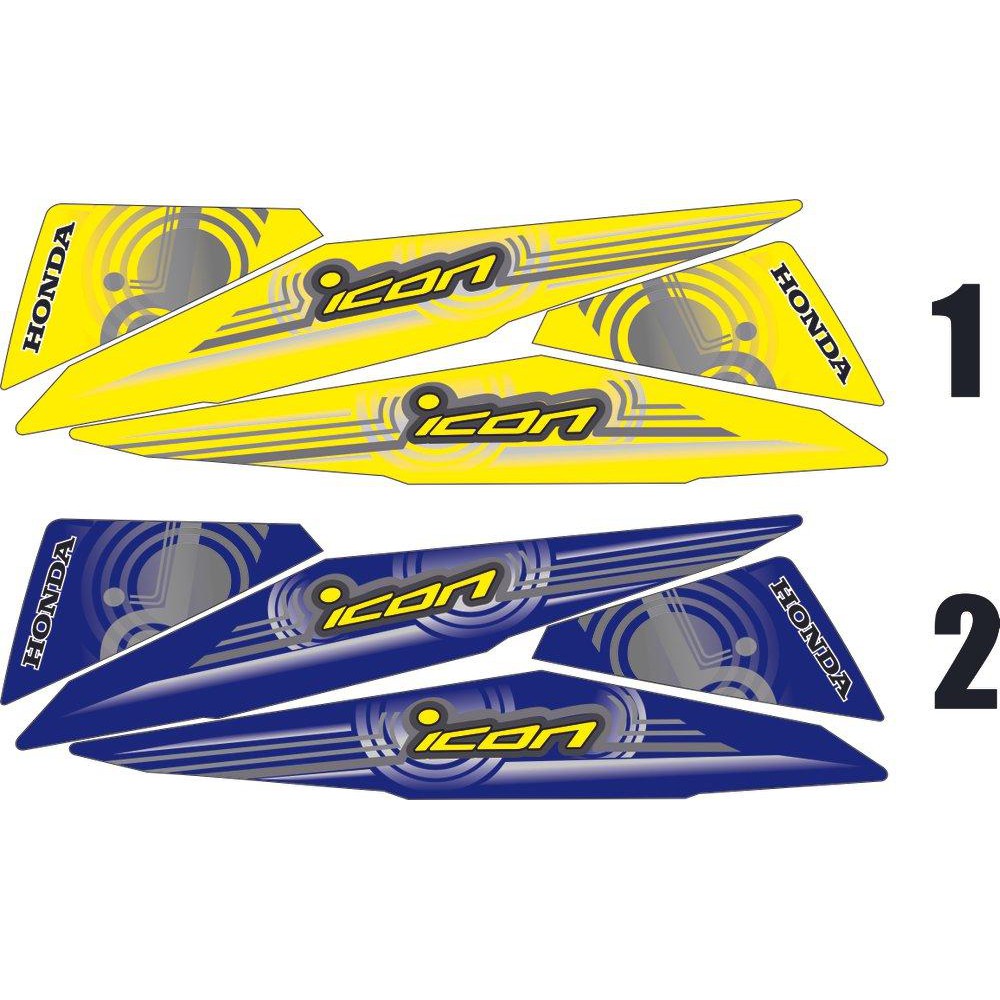 STRIPING ICON BEAT FI KUNING DAN BIRU 2012-2015