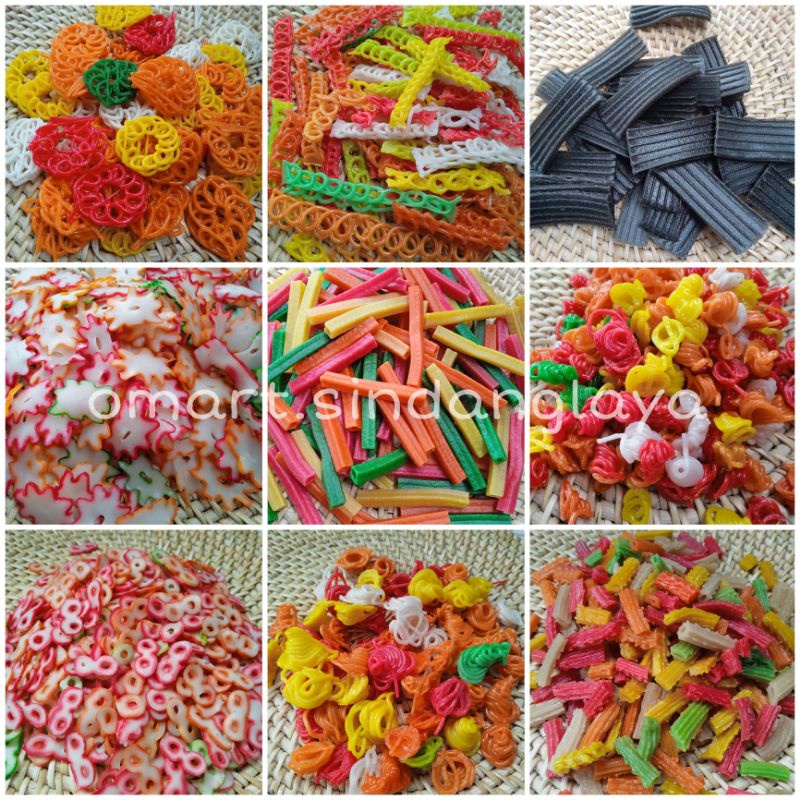 

200g Kerupuk mentah / kerupuk seblak / kerupuk warna warni / aneka kerupuk