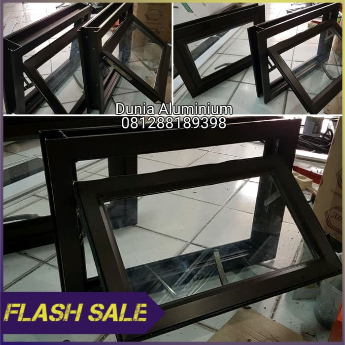 Jendela Jungkit Aluminium Bouven Bouvenlight Boven Cuci Gudang