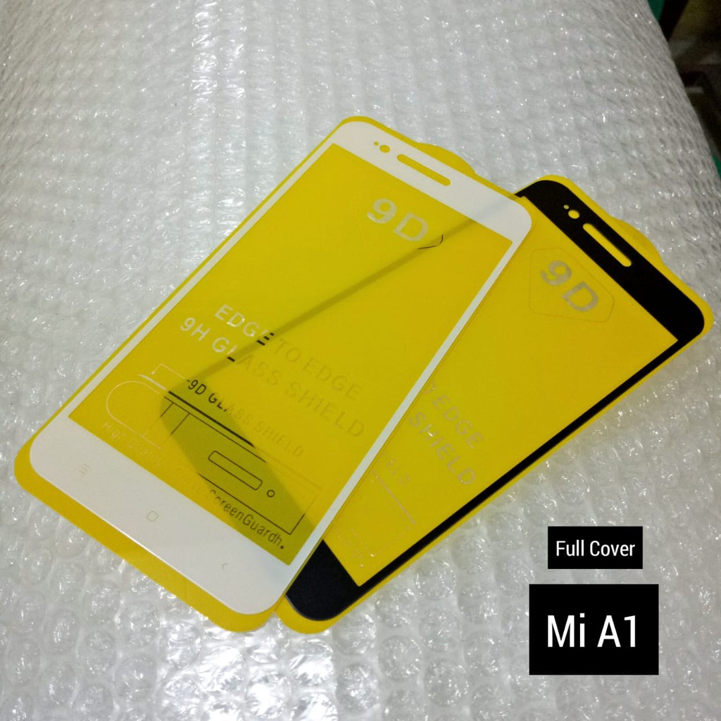 Tempered Glass 9D Mi A1 11D Full Cover HD Quality