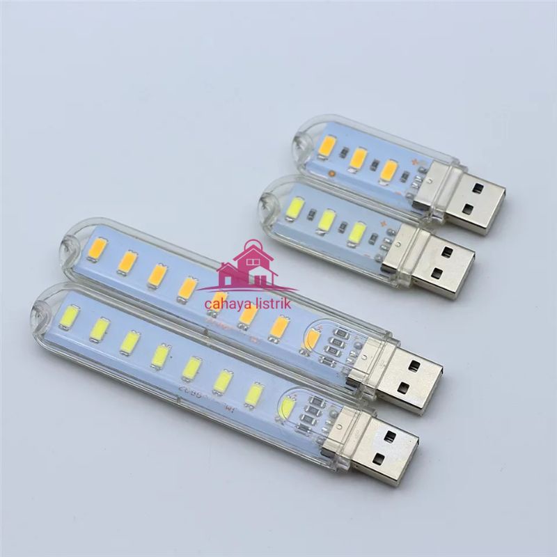 LAMPU USB LED LAMP PORTABLE FLEXIBEL USB 1LED 3LED 8LED  STICK - LAMPU BACA SIKAT GIGI LAPTOP POWERBANK [PERFECTHOME]