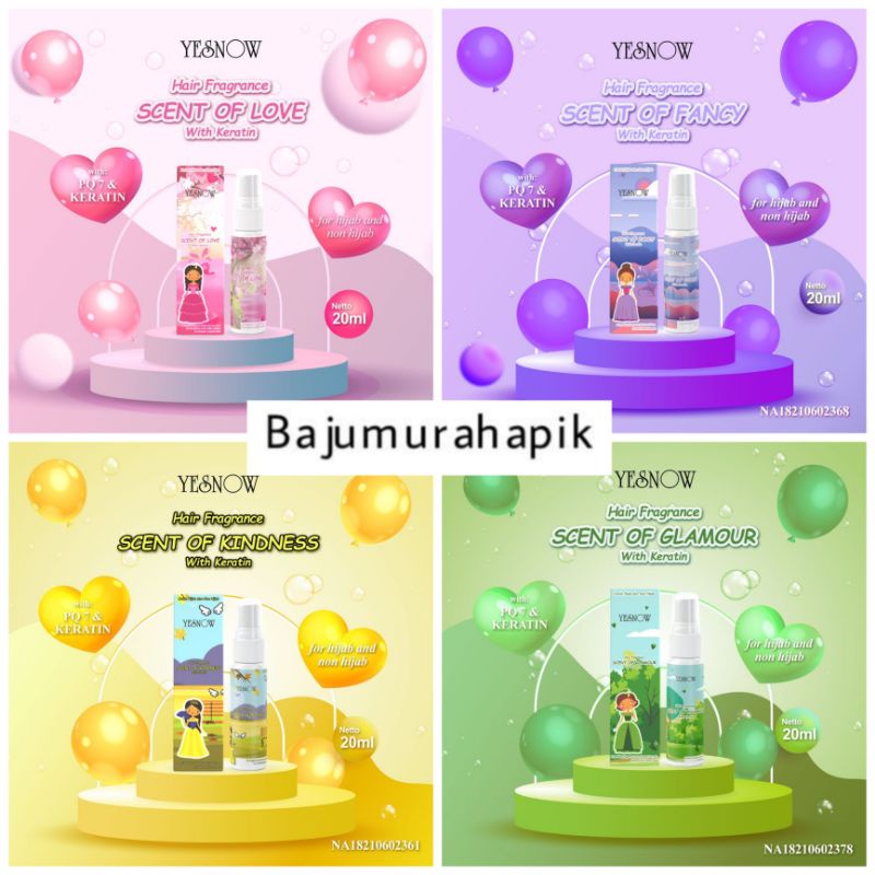 Yesnow Hair Fragrance/Parfum Rambut dan Hijab