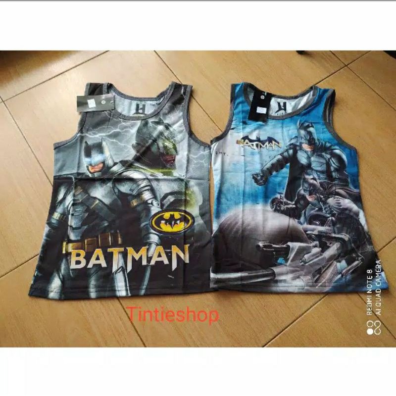 Kaos singlet anak Thai 3D karakter size 4 -  14