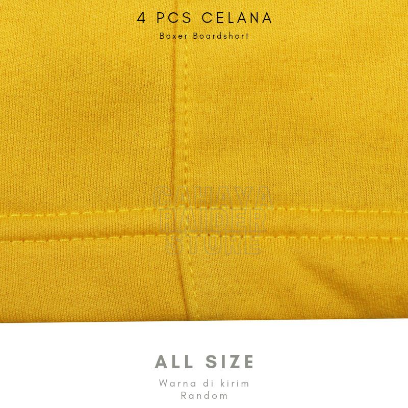 Celana Pendek Pria Kolor Boxer Boardshort 4 pcs