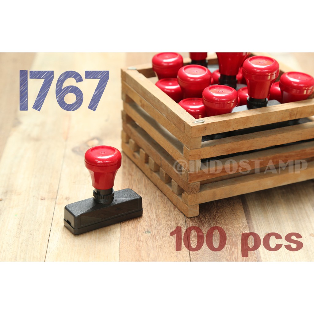 

gagang stempel 1767 100pcs flash stamp 17mm 67mm original indostamp murah