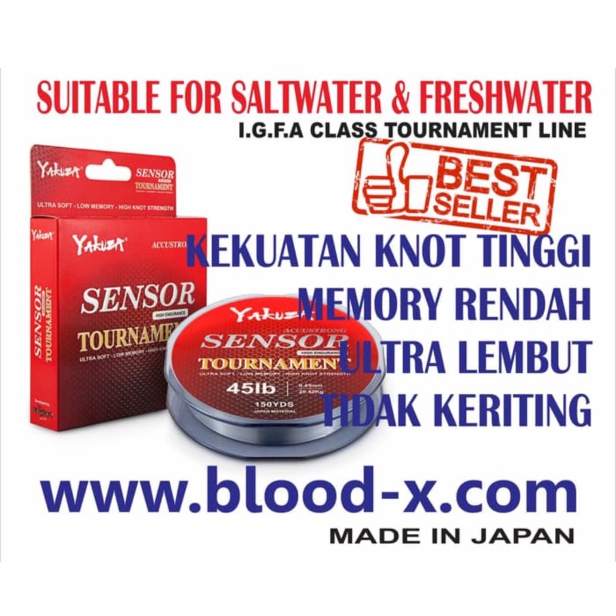 Senar Pancing Yakuza SENSOR 150Yds Original 100%