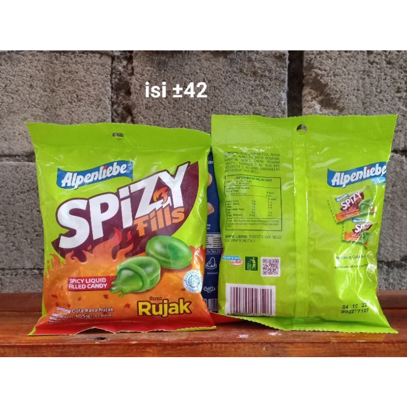 alpenliebe spizy fills permen rujak isi 42