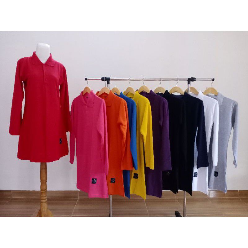 ( JUMBO) Kaos Polo Lacoste Muslimah Size XXL - XXXL  ( COD )