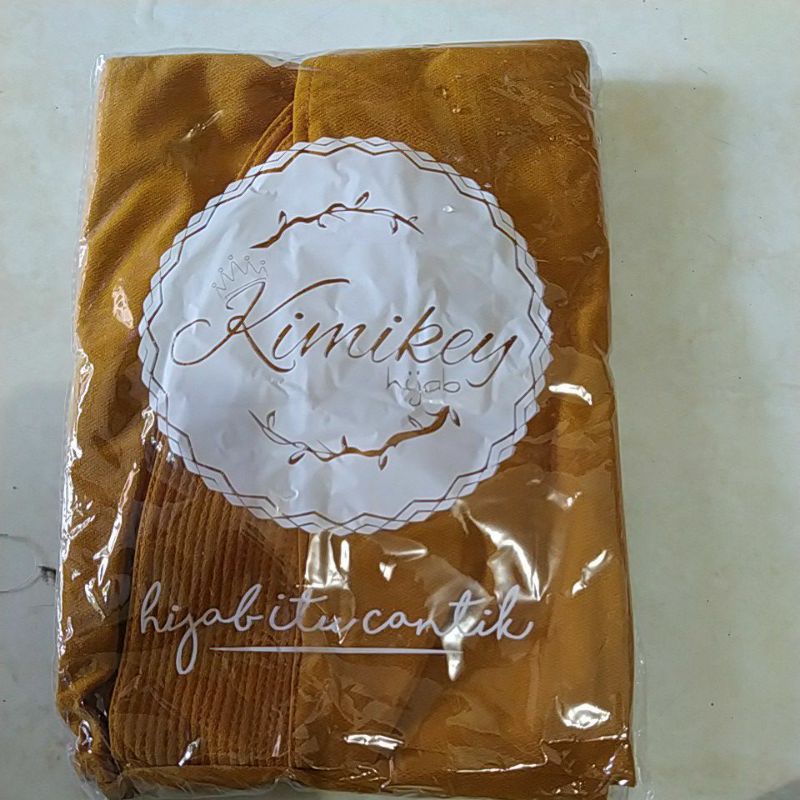 HIJAB INSTAN MAIDA SERUT ORI KIMIKEY-Dark mustard