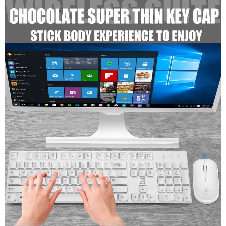 Wireless Keyboard Mouse Set Paket keyboard gaming dan Mouse For Notebook Laptop Desktop PC