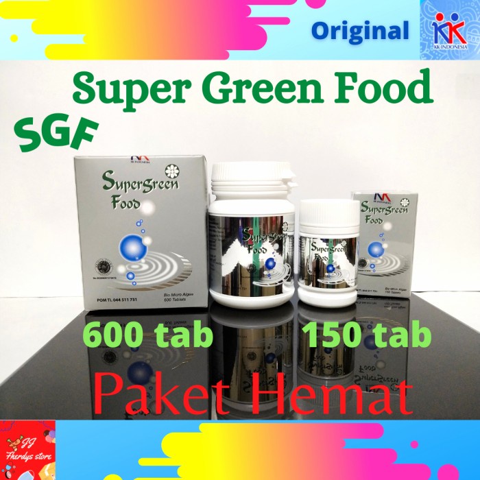 {cantikstore}  Hemat SGF Super Green Food 600150 tablet KK Indonesia  Diskon