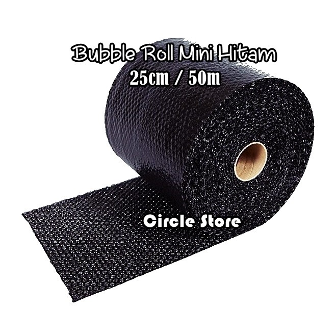 

Bubble Wrap Hitam Mini Grade A / Black Bubble Cutting Roll 25cm x 50m