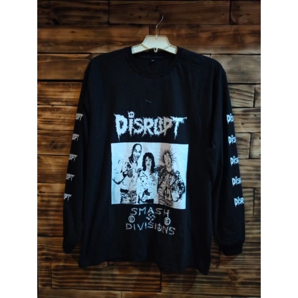 Longsleeve/kaos lenggan panjang band punk (DISRUPT)