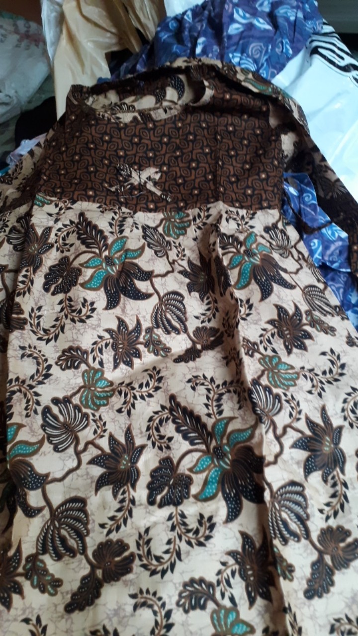 Gamis Batik Anak Dress Batik Anak Lengan Panjang