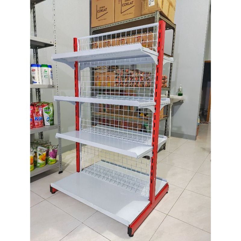 Jual Rak Gondola Toko Minimarket Double Starting & Double Jointing ...