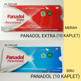 Jual Go Panadol Paracetamol Kaplet Sakit Kepala Nyeri Demam Merah Biru Tablet Shopee Indonesia