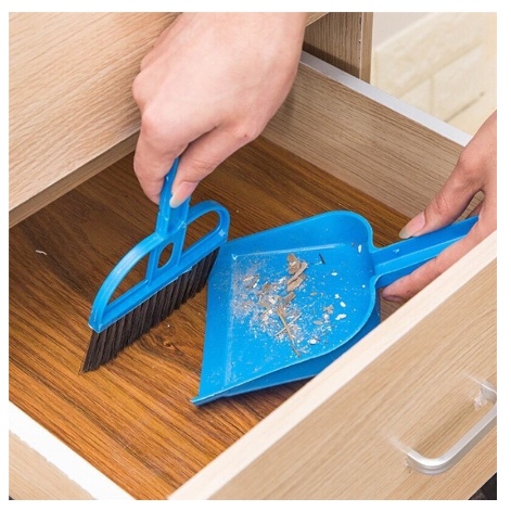 SAPU MINI PLUS SEROKAN SET DUSTPAN WARNA WARNI [SWEETSPACE]