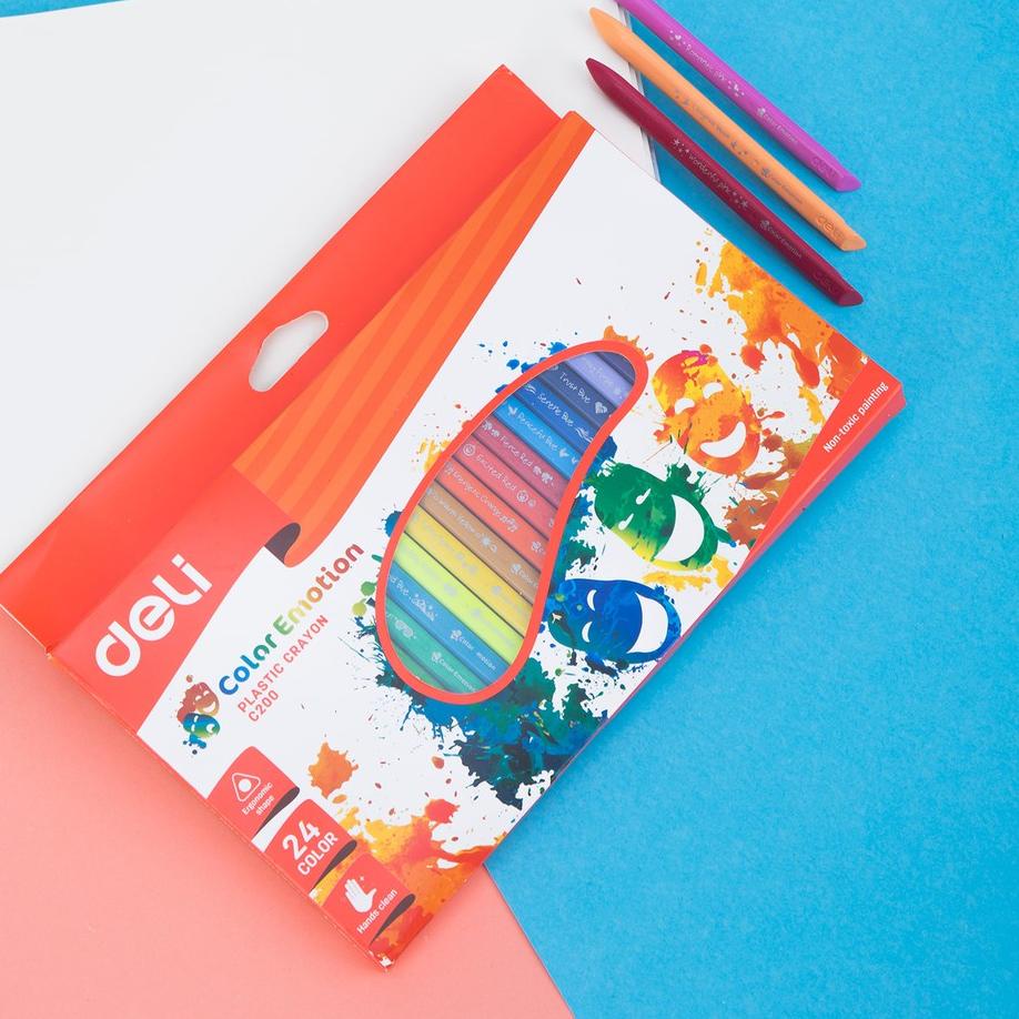 

Terlaris Deli Krayon Plastik 12/18/24 Warna Cerah Bentuk segitiga ergonomis tidak beracun EC20000 ➚➵