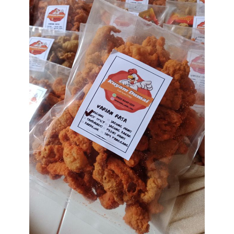 

150 gram kerupuk Kuyam Dumai -kerupuk kulit ayam crispy-