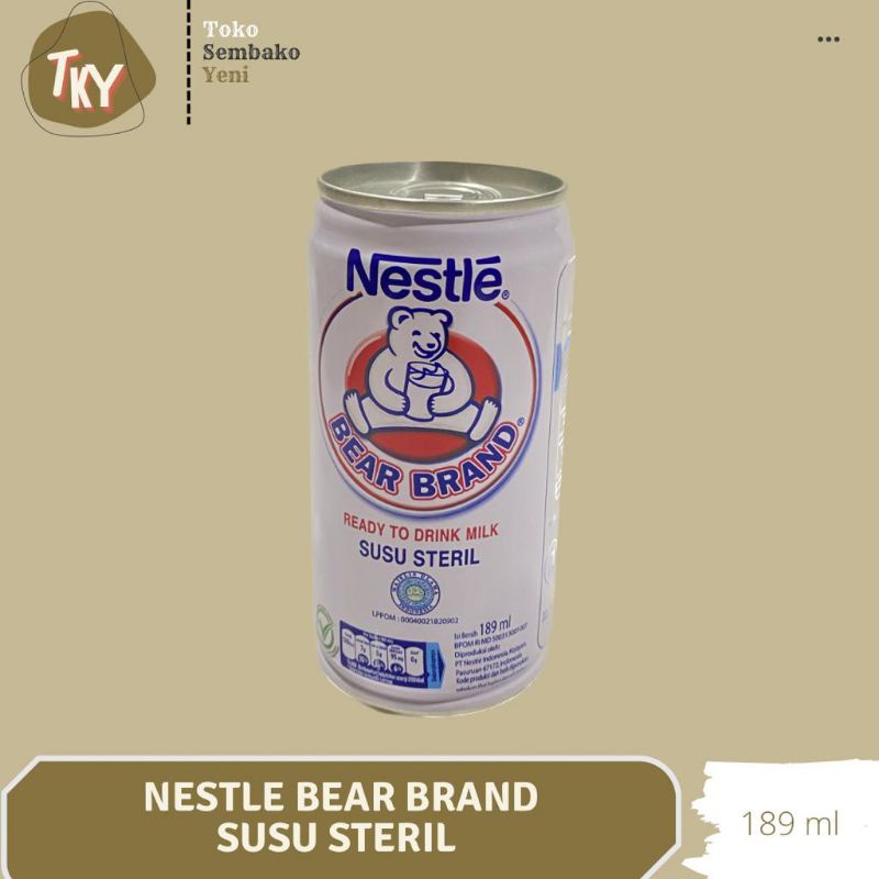 

Susu Bear Brand 189 ml Susu Steril